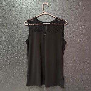 NINE WEST Sleeveless Lace Blouse Size M